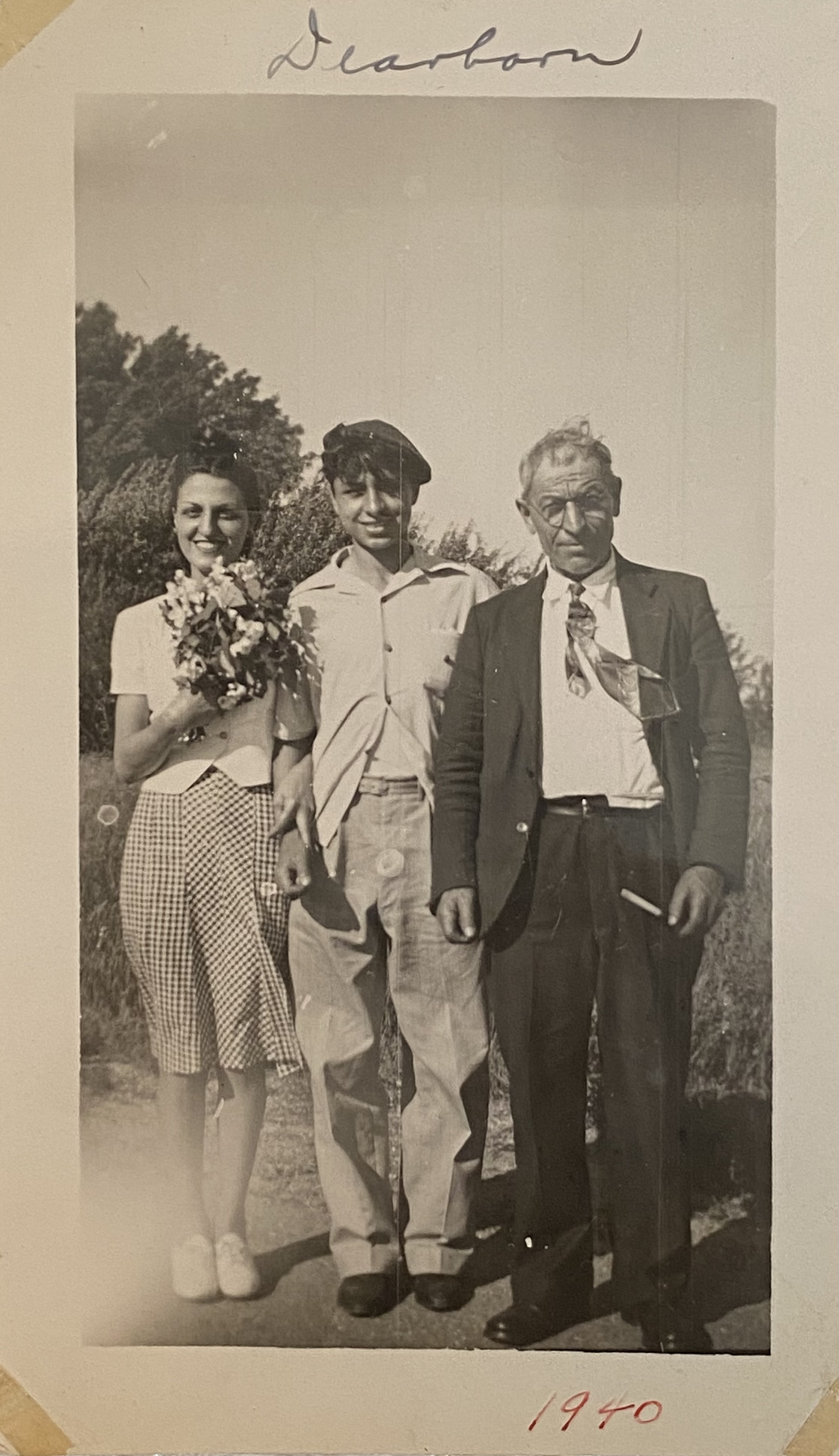 Lucille, Marco, and Michele Palombo, Dearborn, USA 1940